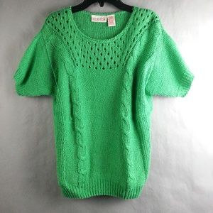 Vintage Cos Cob Green Top Shirt Womens Size Small